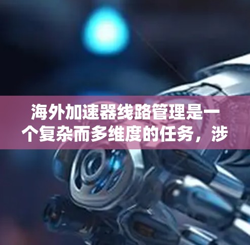 海外加速器线路管理是一个复杂而多维度的任务，涉及到多个关键要素和策略，以确保国际数据传输的高效性和可靠性。以下是对该任务的系统化分析和总结