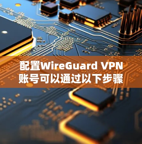 配置WireGuard VPN账号可以通过以下步骤完成