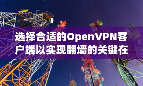 选择合适的OpenVPN客户端以实现翻墙的关键在于考虑以下几个方面