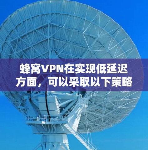 蜂窝VPN在实现低延迟方面，可以采取以下策略和技术来优化性能